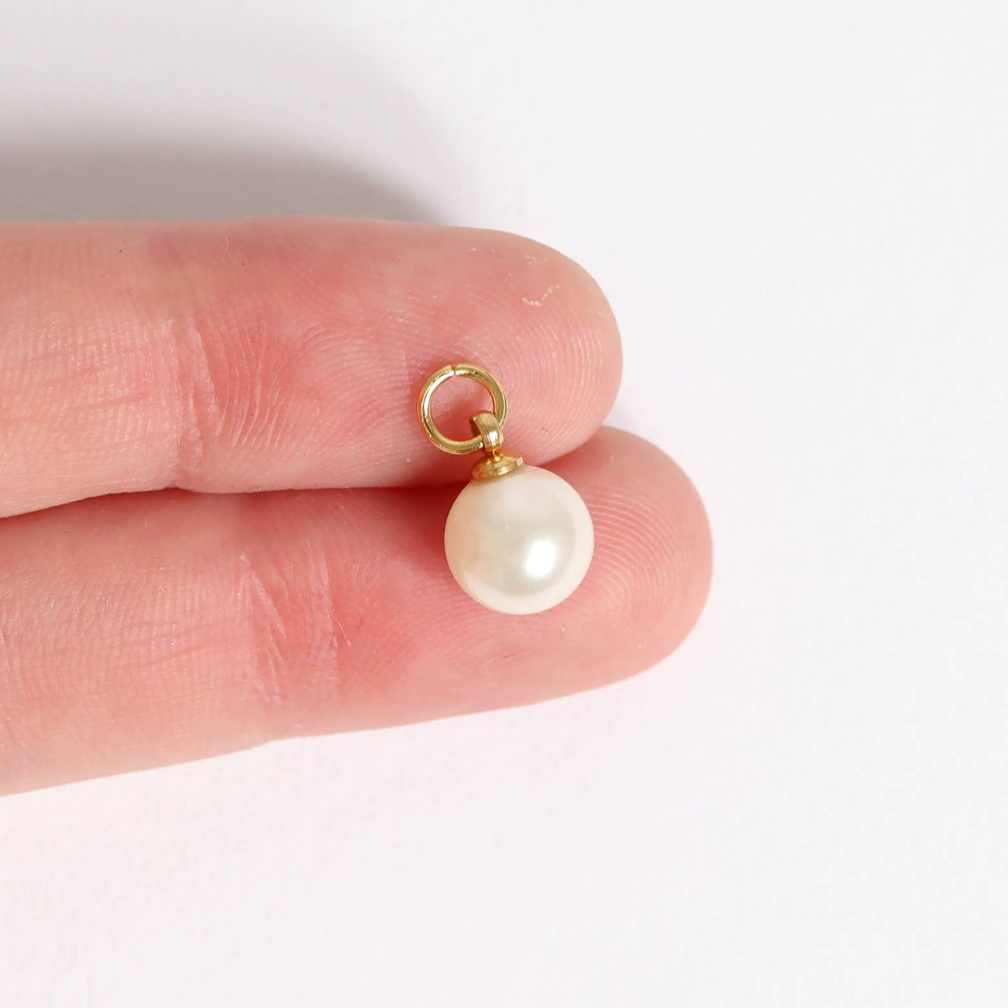 8mm Glass Pearl Charms