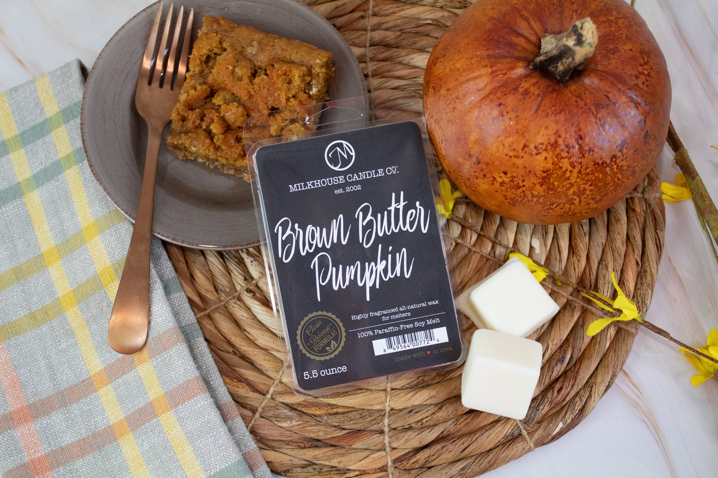 5.5 oz Wax Melts: Brown Butter Pumpkin