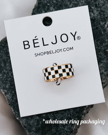 Rellery Checkerboard Ring || Choose Color