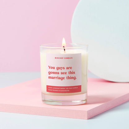 Wedding Gift Funny Wedding Candle Ace This Marriage Thing