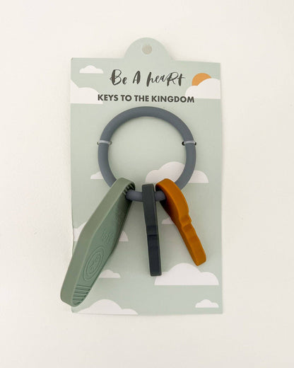 Keys to the Kingdom Silicone Teether | Catholic Baby Gift