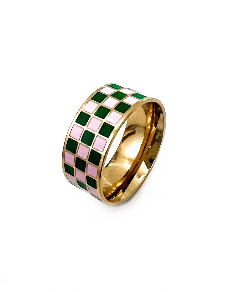 Rellery Checkerboard Ring || Choose Color