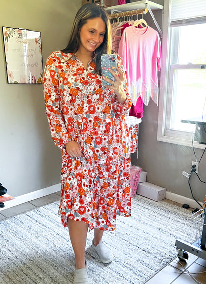 Mackenzie Boho Midi Dress