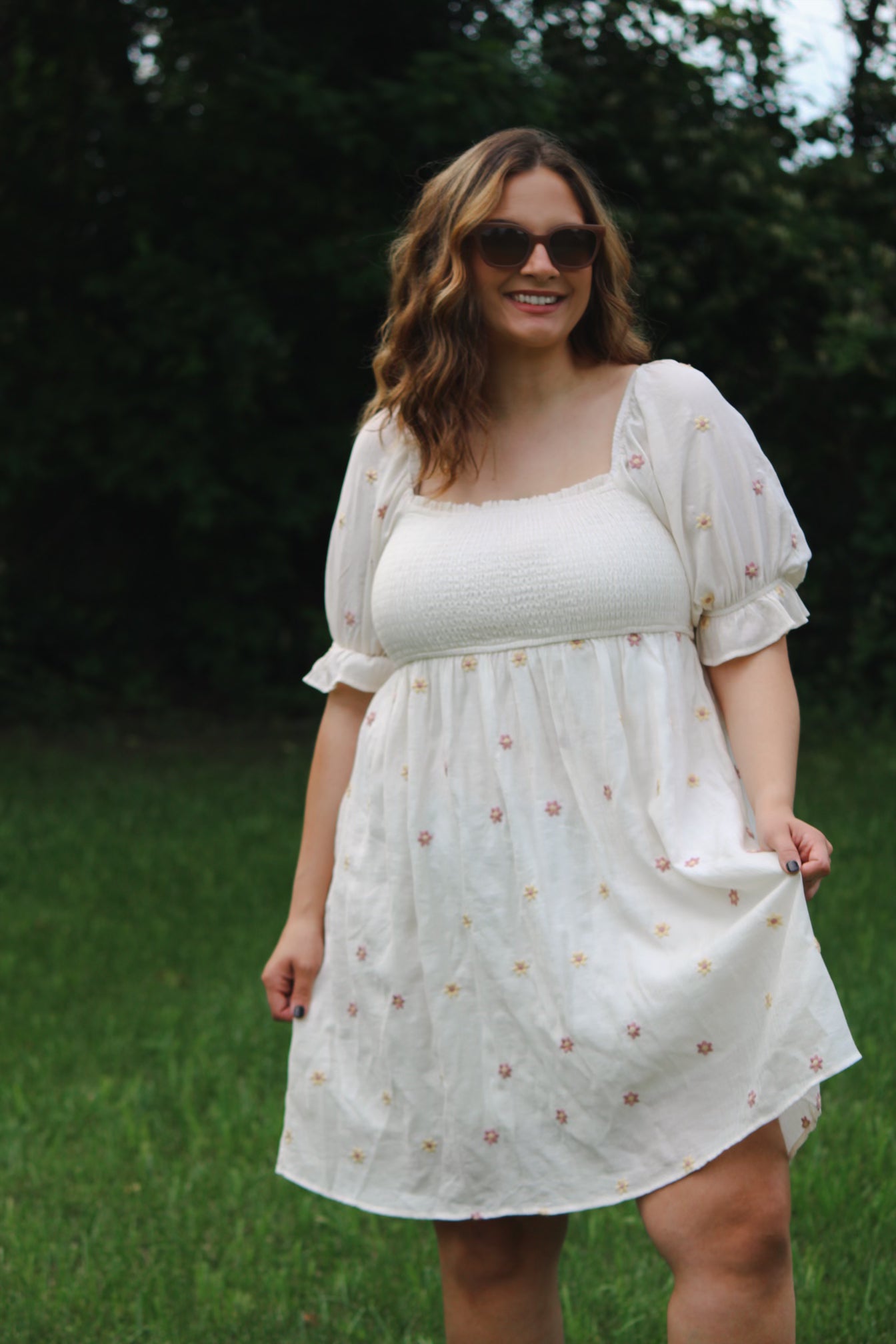 Daisy Embroidered Dress