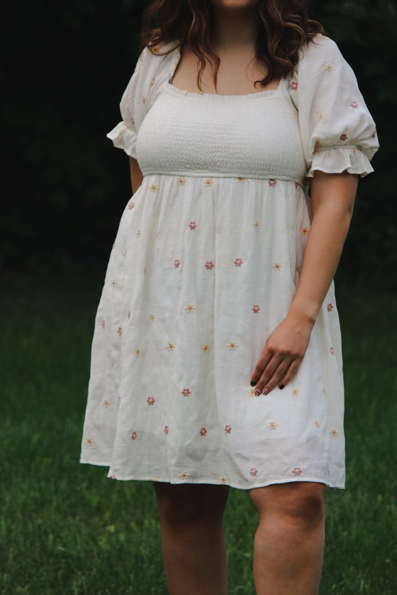 Daisy Embroidered Dress