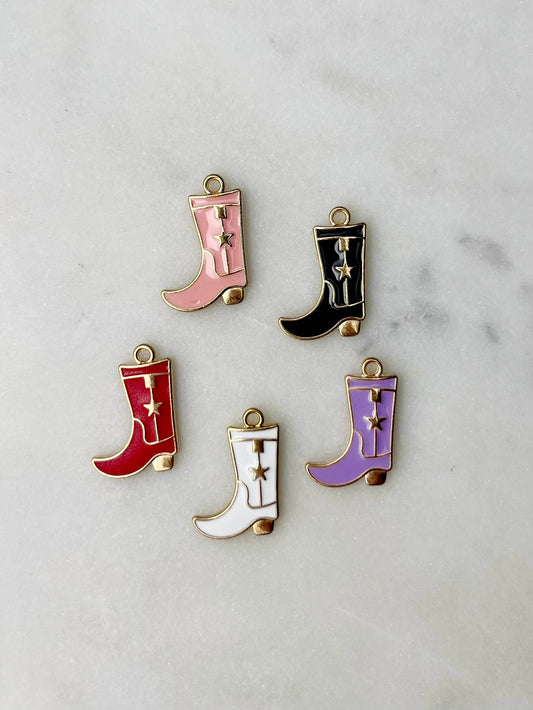 Cowboy Boot Star Charm