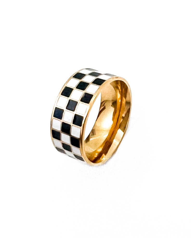 Rellery Checkerboard Ring || Choose Color